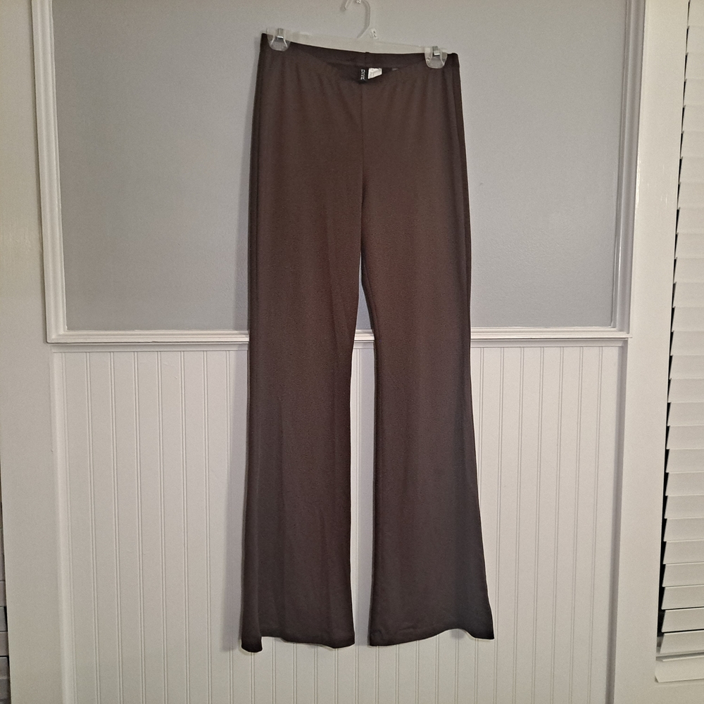 H&M Divided Chocolate Brown High-Waisted Flare Leggings